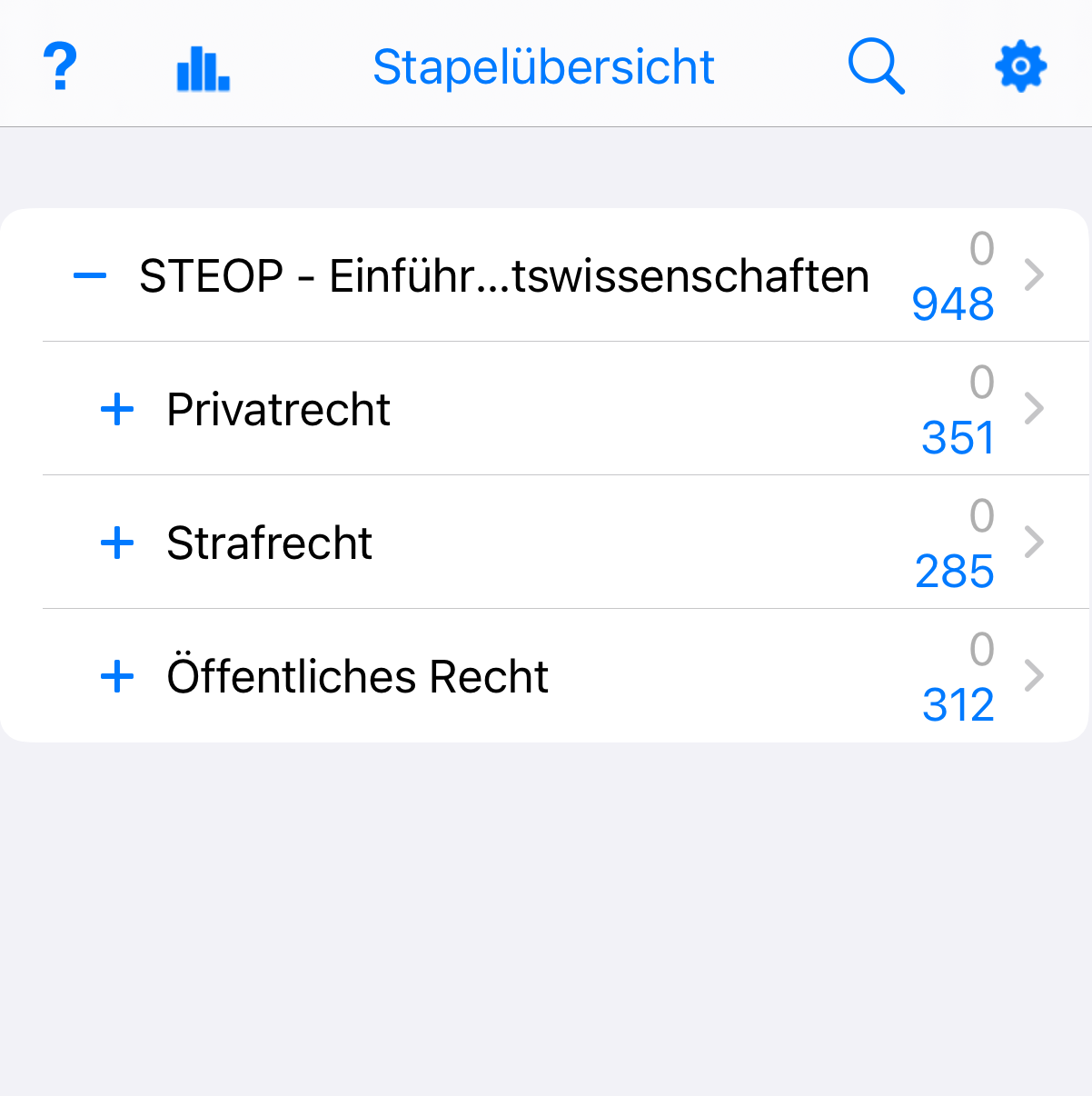 Anki-Deck für STEOP Einführung in die Rechtswissenschaften am Juridicum