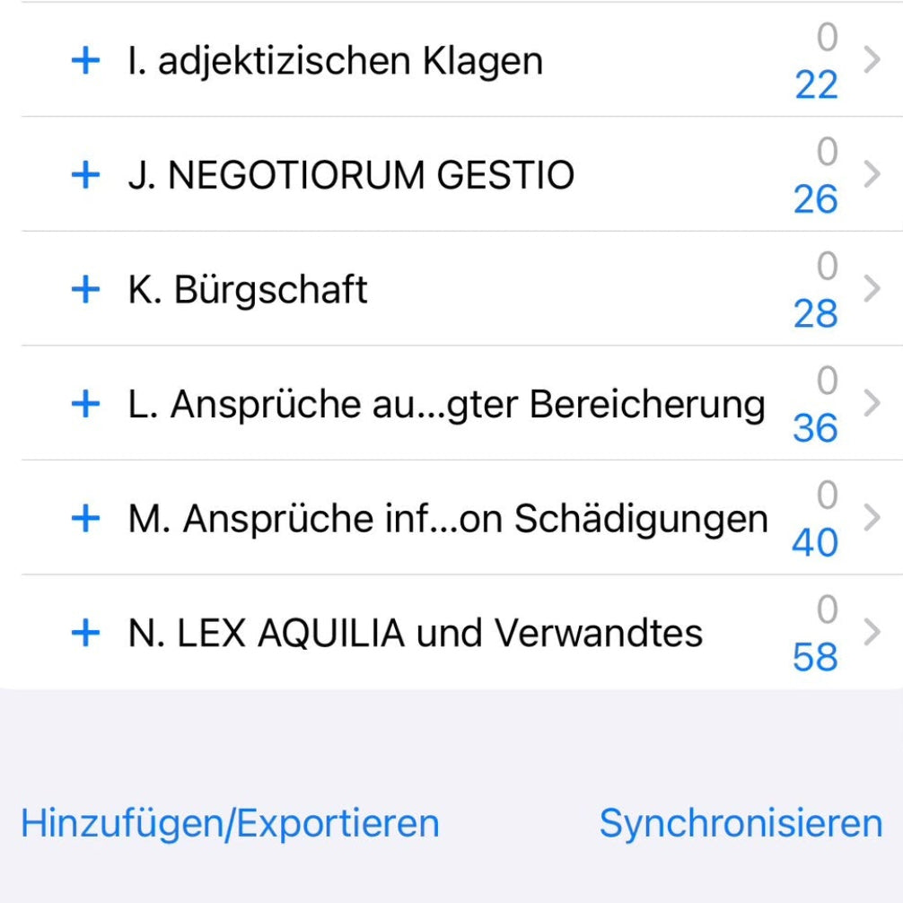 Anki-Deck für Romanistische Fundamente - Schuldrecht